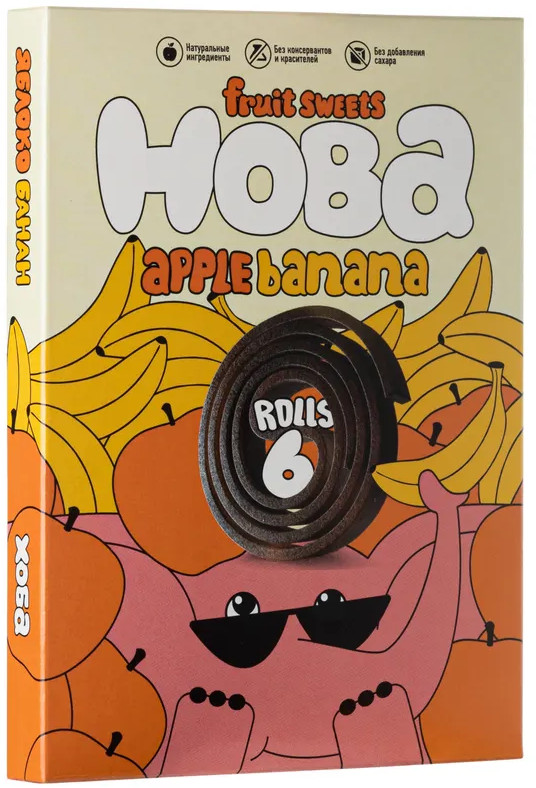 Пастила фруктовая «Яблоко и банан» | Hoba