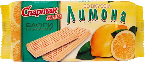 Вафли со вкусом лимона «Топ»