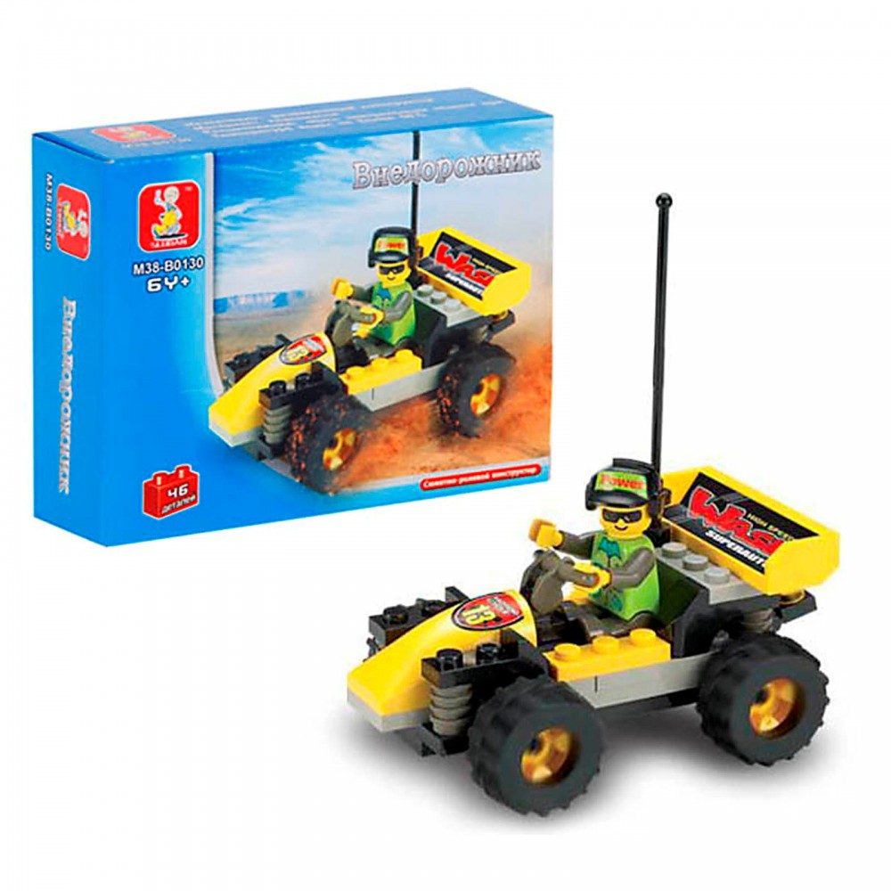 Конструктор «Квадроцикл», 46 деталей | Гонка | SLUBAN