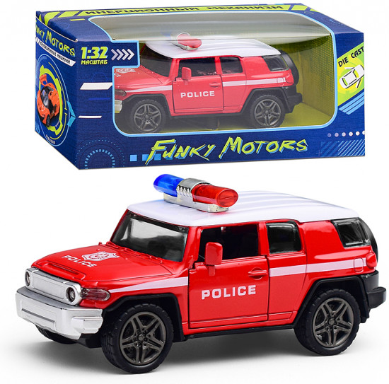 Машинка инерционная с мигалкой die-cast
