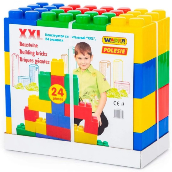 Конструктор Строительный XXL, деталей 24 шт
