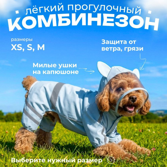 Лёгкий прогулочный комбинезон для животных