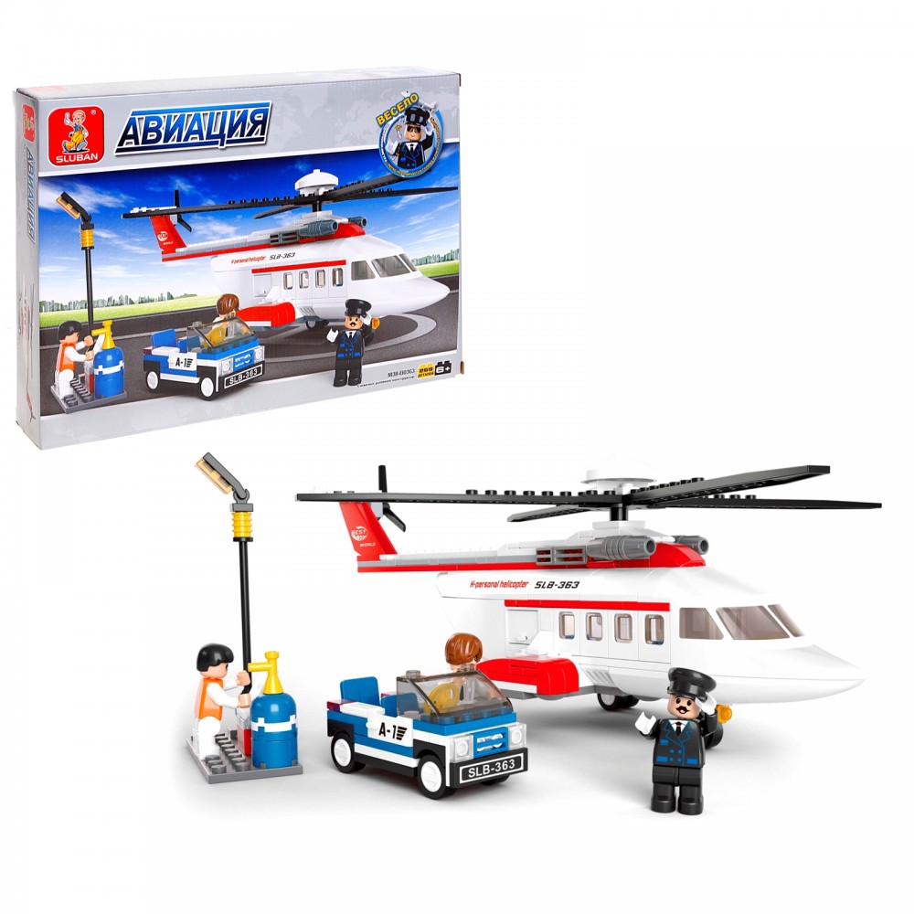 Конструктор «Вертолет», 269 деталей | Город | SLUBAN