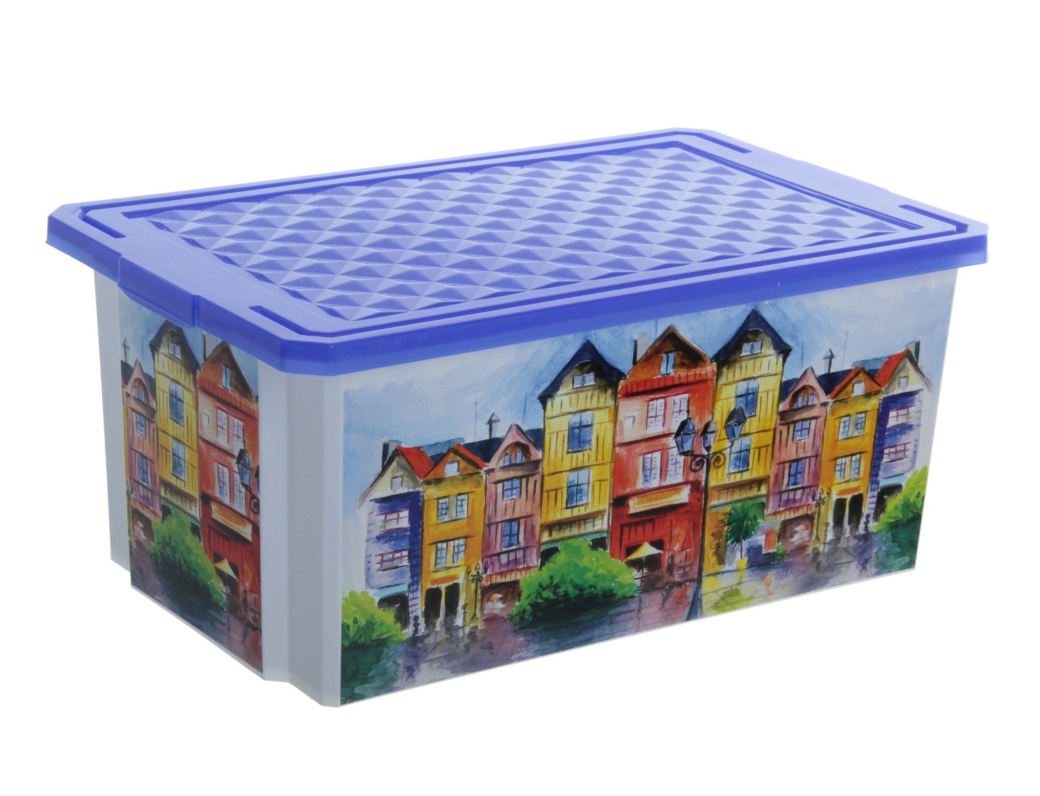 Ящик для хранения «Город» (12 л) | Optima | BranQ