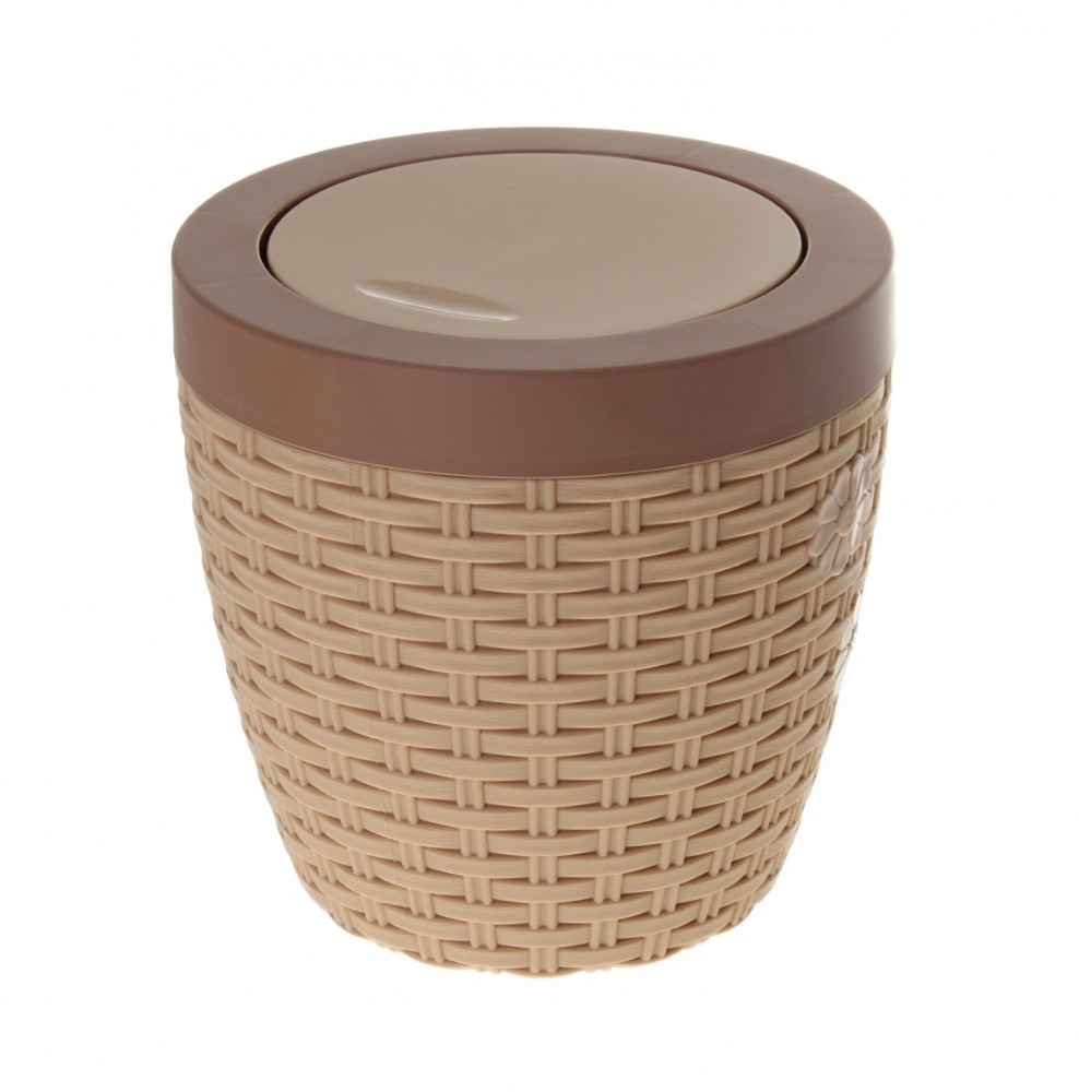 Контейнер с крышкой «Плетенка» (3 л), светло-бежевый | Плетенка | Альтернатива