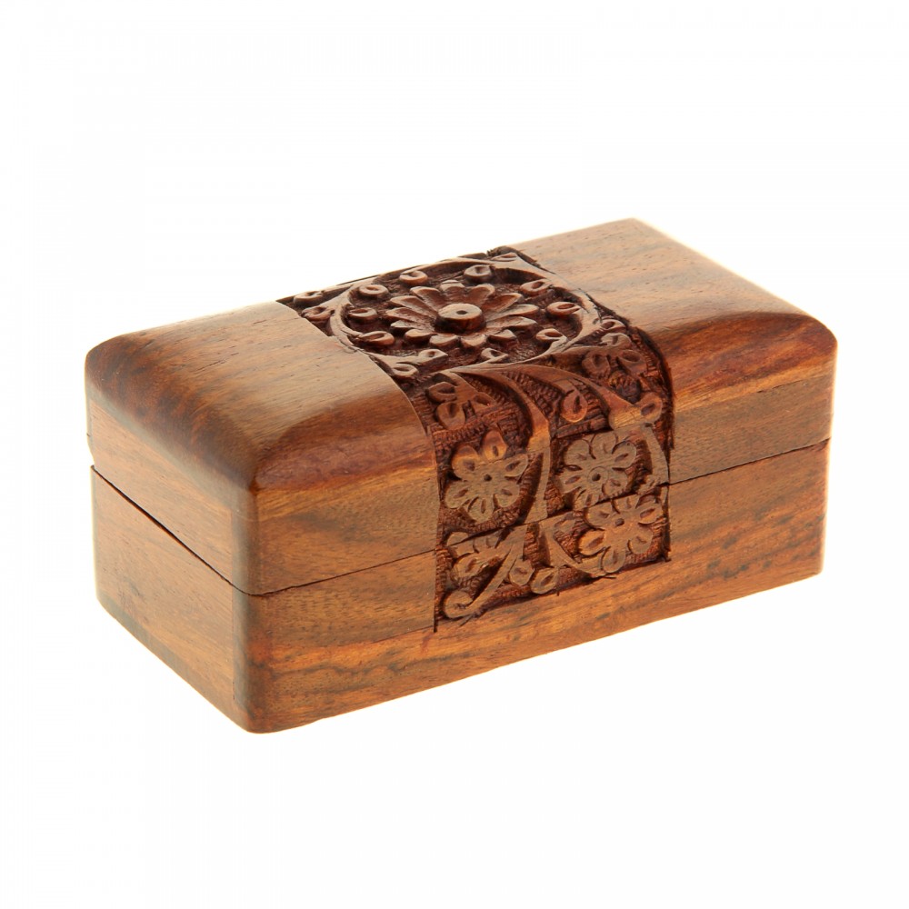 Шкатулка резная «Гербера»