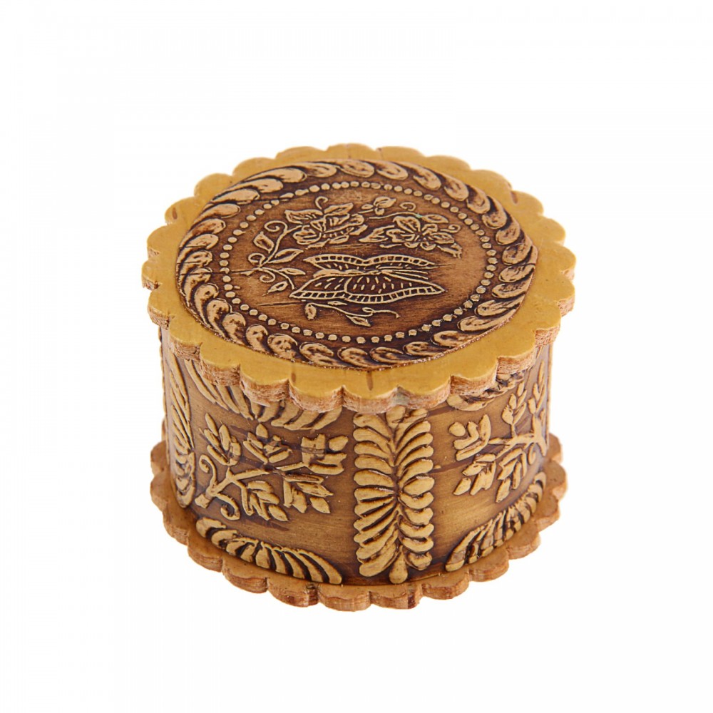 Шкатулка «Бабочка» с окантовкой