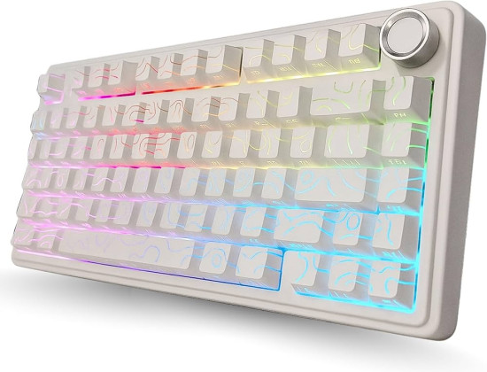 Клавиатура F75 White Contour белая