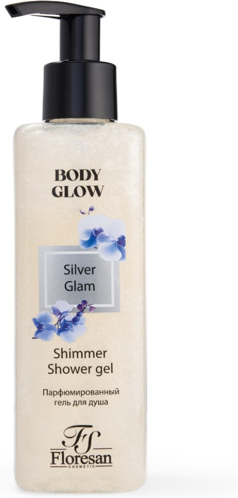 Гель-уход для душа «Silver Glam» | Body glow | Floresan
