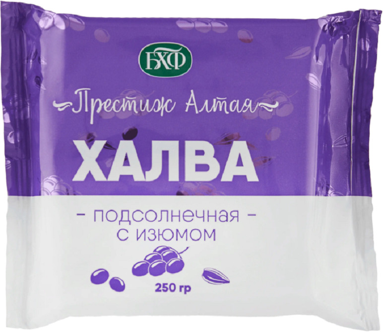 Халва подсолнечная с изюмом «Престиж Алтая» | Барнаульская халвичная фабрика