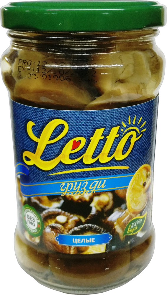 Грибы грузди целые | Letto