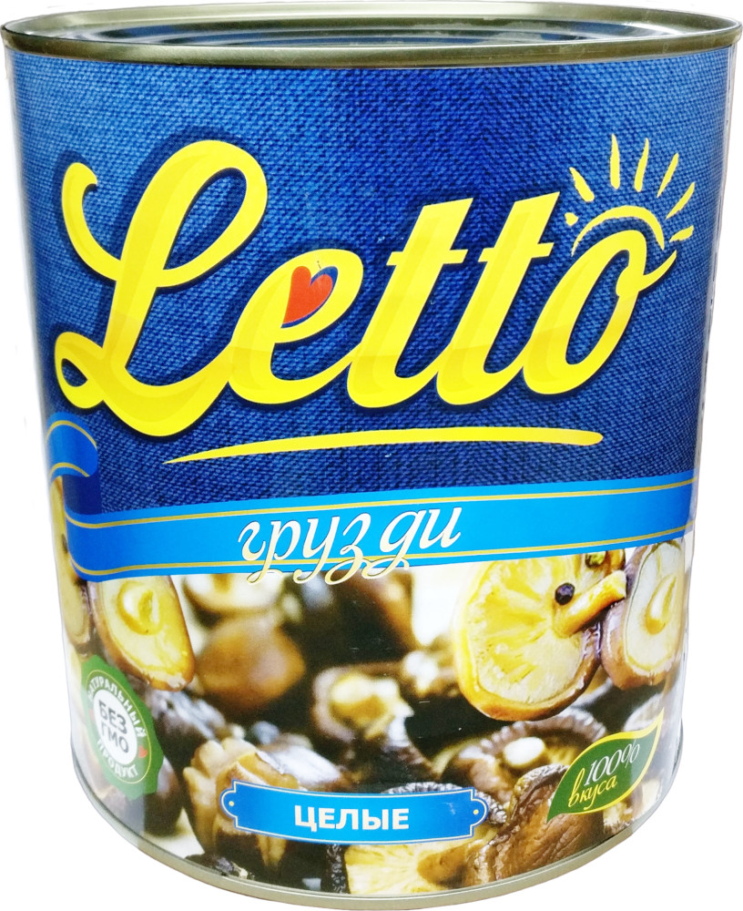 Грибы грузди целые | Letto