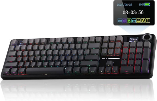 Клавиатура беспроводная F108 Pro Side-Printed серый градиент