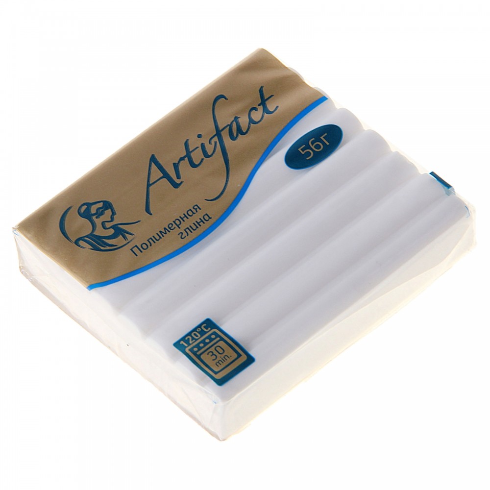Полимерная глина (классический Белый), 56 гр. | Пластика | Artifact