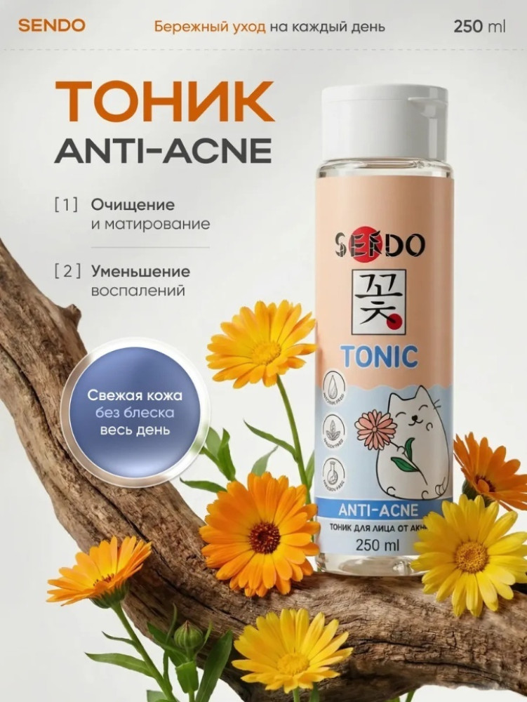 Тоник для лица от акне Anti-acne Face Tonic 250 мл | Sendo