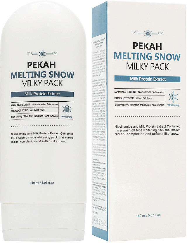 Маска для лица омолаживающая с молочными протеинами «Melting Snow Milky Pack» | Pekah