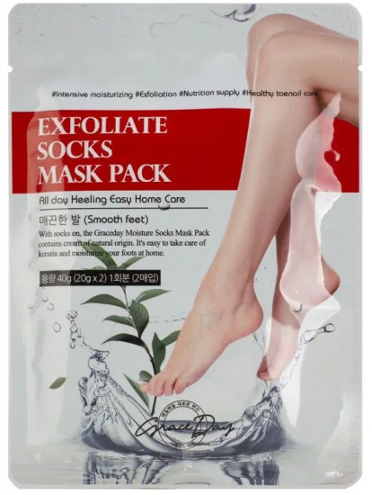 Маска для ног питательная «Exfoliate Socks Mask Pack»