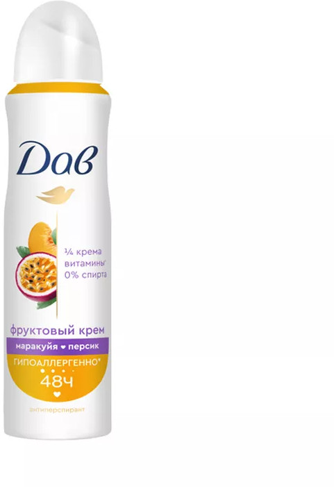 Антиперспирант аэрозоль 150мл Маракуйя-персик Ж | Dove