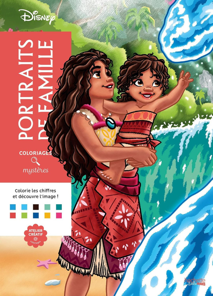 Раскраска Coloriages mystères Disney - Portraits de famille