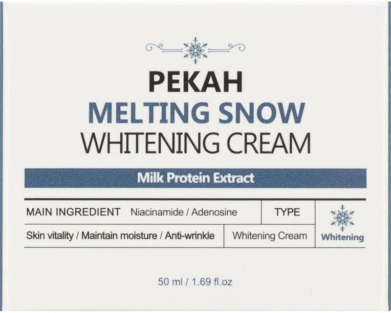 Крем для лица омолаживающий с молочными протеинами «Melting Snow Whitening Cream» | Pekah