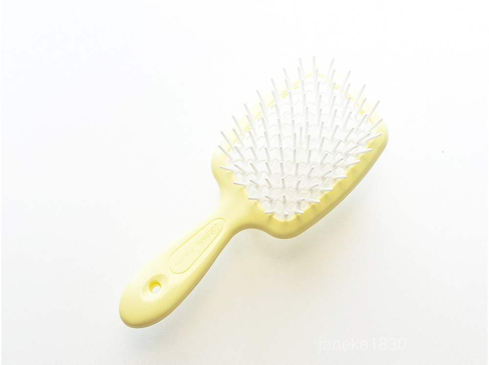 Щетка для волос маленькая cветло желтая с белыми зубчиками Superbrush Small Yellow | Janeke