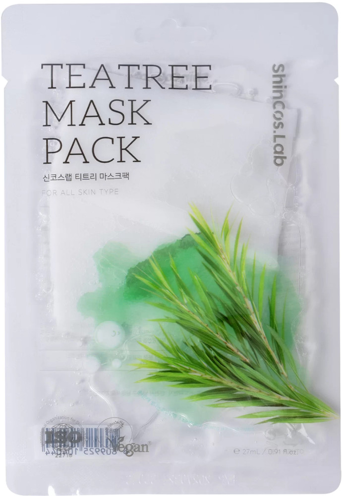 Маска для лица тканевая с экстрактом чайного дерева «Tea Tree Mask Pack» | ShinCos.Lab