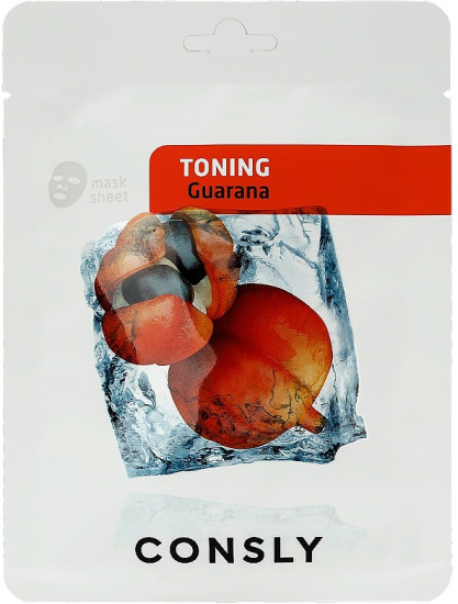 Маска для лица тканевая тонизирующая с экстрактом гуараны «Guarana Toning Mask Pack»