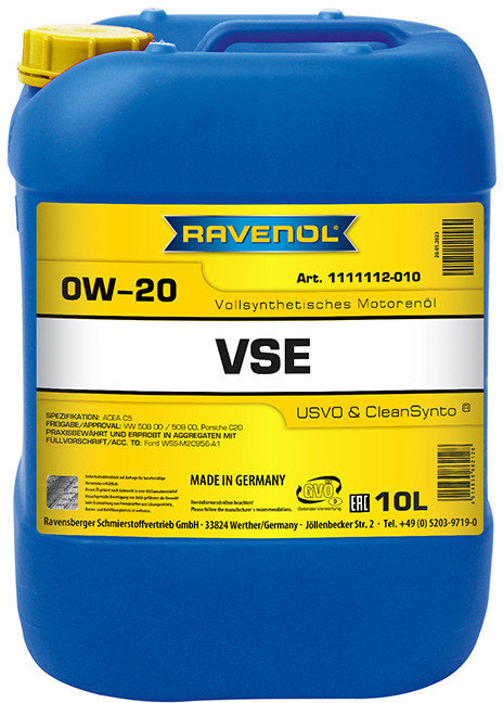 Моторное масло RAVENOL VSE 0W-20 | Ravenol