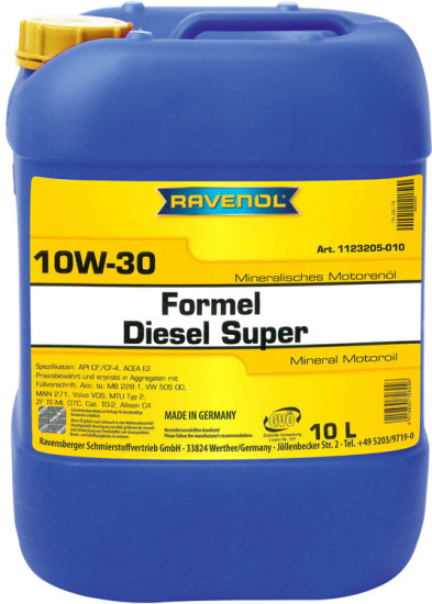Моторное масло RAVENOL Formel Diesel Super 10W-30