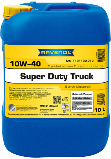 Моторное масло RAVENOL SDT Super Duty Truck 10W-40