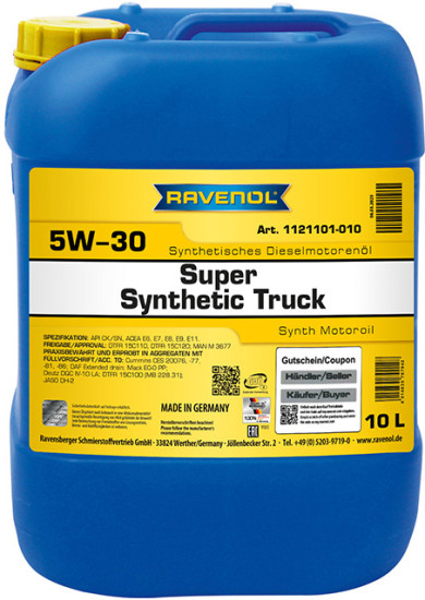 Моторное масло RAVENOL Super Synthetic Truck 5W-30