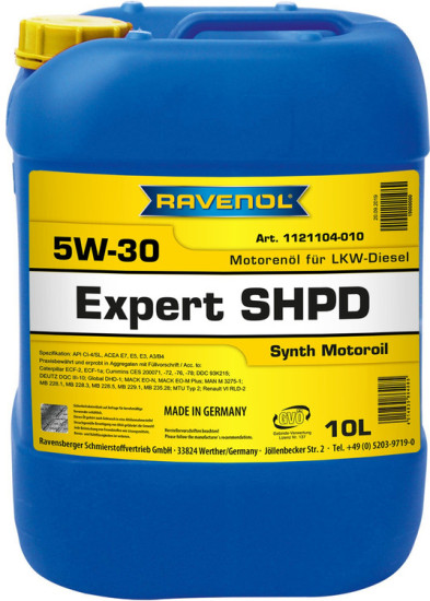Моторное масло RAVENOL Expert SHPD 5W-30