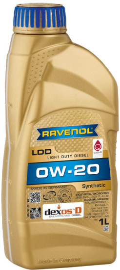 Моторное масло RAVENOL LDD Light Duty Diesel 0W-20