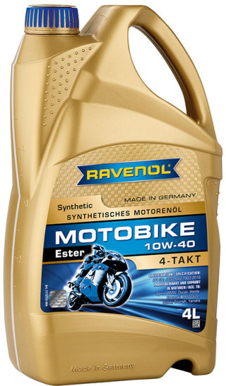 Моторное масло RAVENOL Motobike 4-T Ester 10W-40