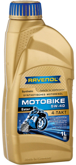 Моторное масло RAVENOL Motobike 4-T Ester 5W-40