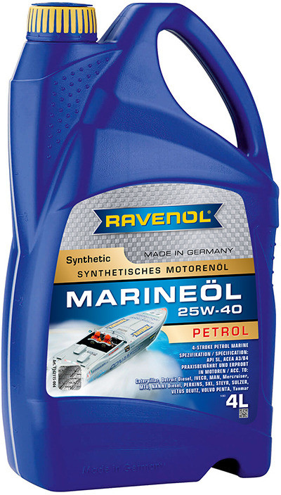 Моторное масло RAVENOL Marineoil PETROL 25W-40 Synthetic | Ravenol