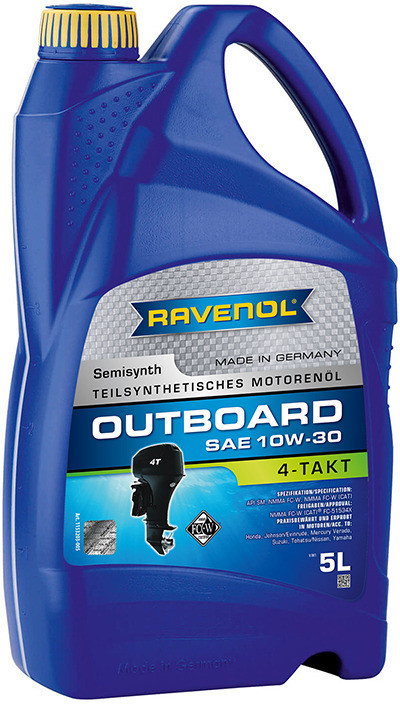 Моторное масло для 4-T лодочных моторов RAVENOL Outboardoel 4T 10W-30 | Ravenol