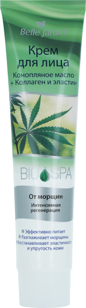 Крем для лица «Конопляное масло, коллаген и эластин» | Spa naturelle Bio | Belle Jardin