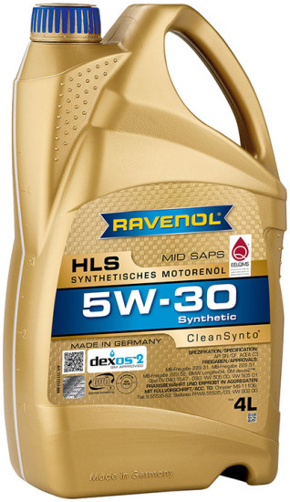 Моторное масло RAVENOL HLS 5W-30