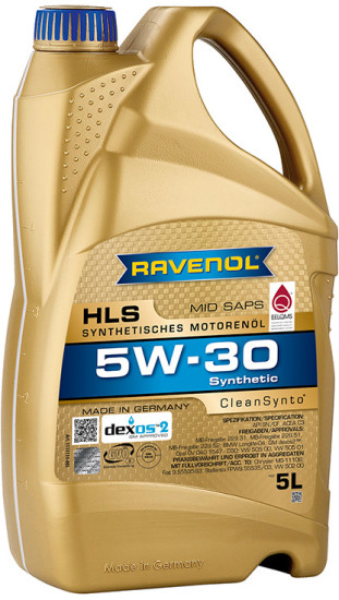 Моторное масло RAVENOL HLS 5W-30