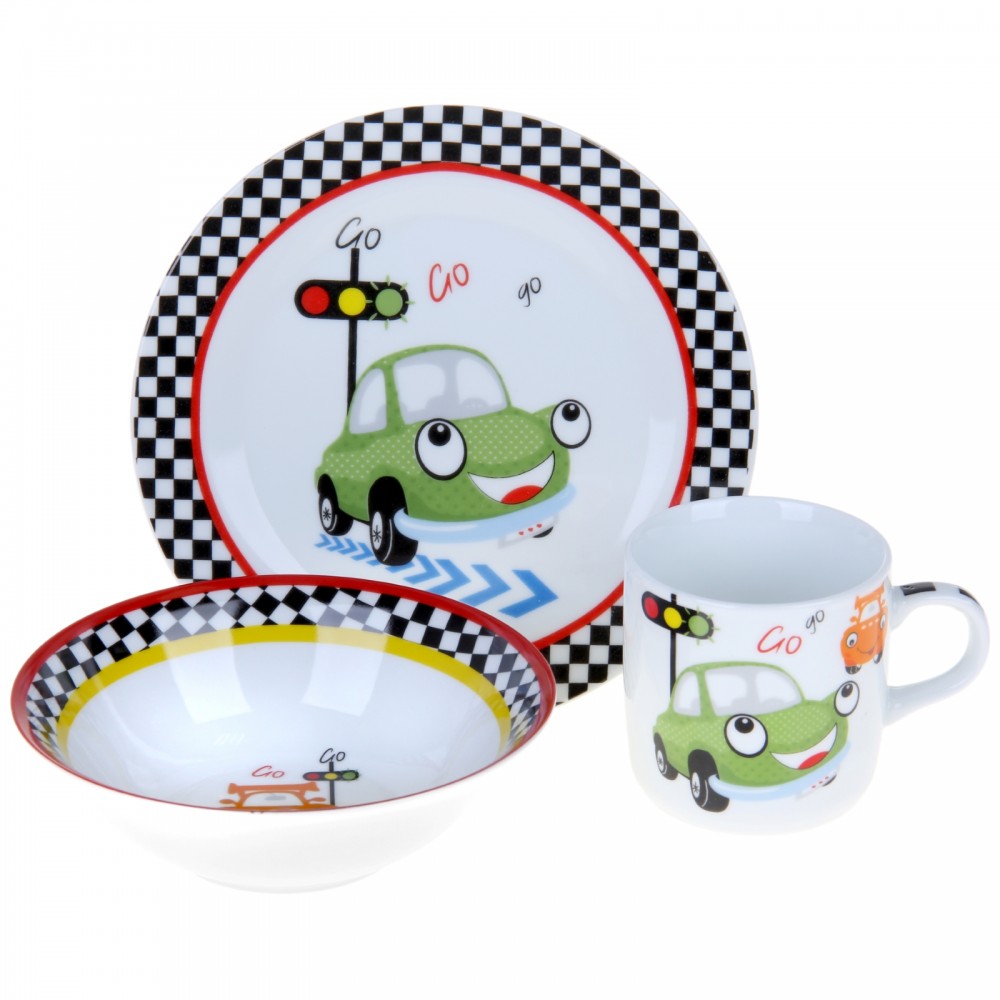 Набор детской посуды «Светофор», 3 предмета | Доляна