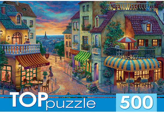 Пазлы TOPpuzzle Парижская улица 500 деталей