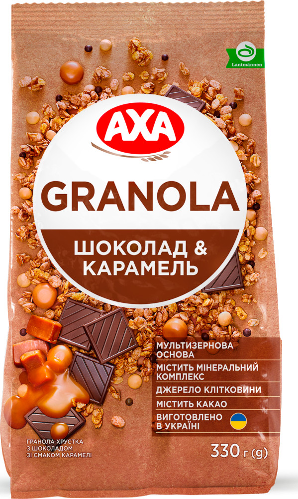 Гранола с шоколадом и карамелью | AXA