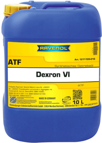Масло АКПП RAVENOL ATF Dexron VI