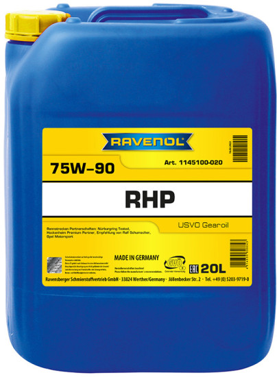 Трансмиссионное масло для автогонок RAVENOL RHP Racing High Performance 75W-90