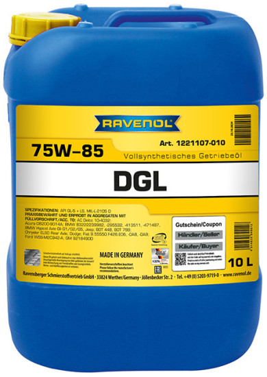 Трансмиссионное масло RAVENOL DGL 75W-85 LS