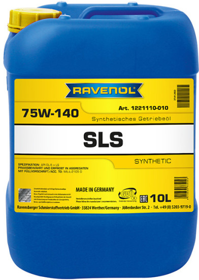 Трансмиссионное масло RAVENOL Getriebeoel SLS 75W-140 GL-5 LS