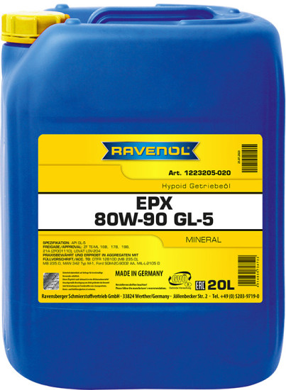 Трансмиссионное масло RAVENOL EPX 80W-90