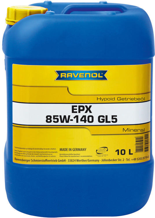 Трансмиссионное масло RAVENOL EPX 85W-140 | Ravenol
