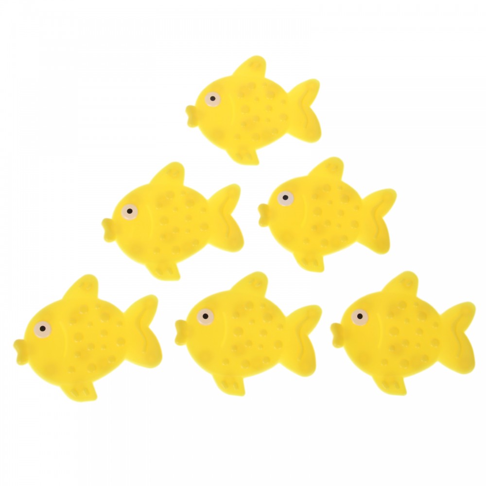 Детские мини коврики для ванны «Рыбка» 6 шт, цвет в ассортименте | Доляна